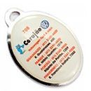 100 Chaveiros Chapinha Oval